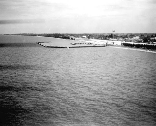 Aerial view of Pahokee, Florida