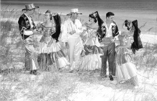 Costumed participants of the Quadricentennial Festival - Pensacola, Florida