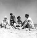 International teachers at the beach - Miami Beach, Florida .