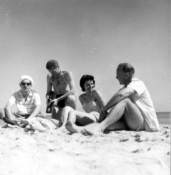 International teachers at the beach - Miami Beach, Florida .