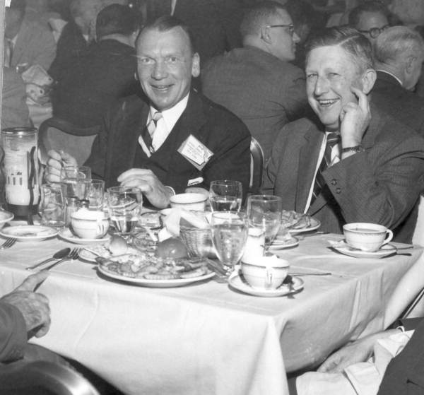 Henry James (Left) and Montel M. Packie (Right) at a dinner - Pinellas County, Florida .