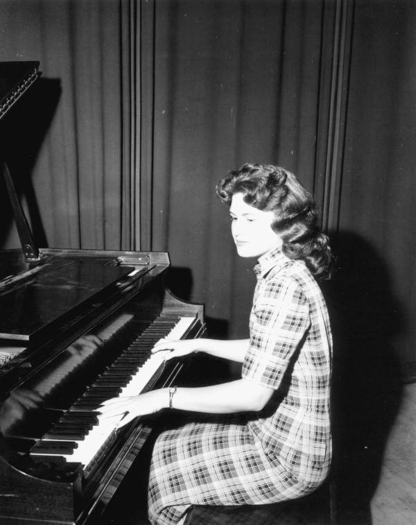 Young lady playing the piano at Andrew Jackson High School - Jacksonville, Florida