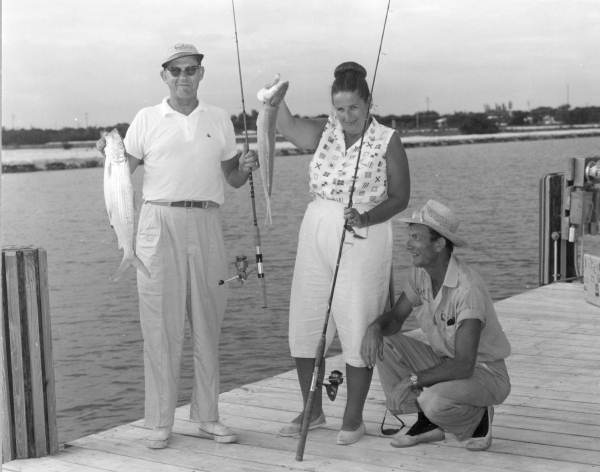 Fishermen and guide with bonefish caught during the World Series of Sport Fishing - Marathon, Florida