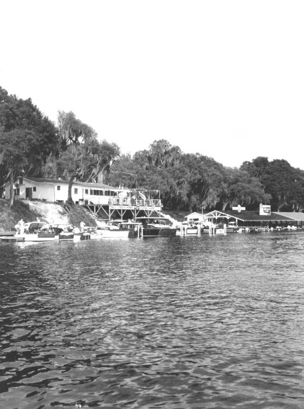 View of Sportsman's Lodge on the Saint Johns River - Welaka, Florida.