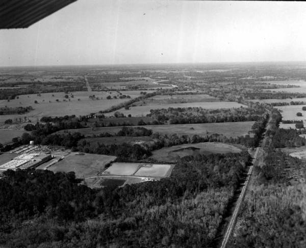 Aerial view of Gainesville.