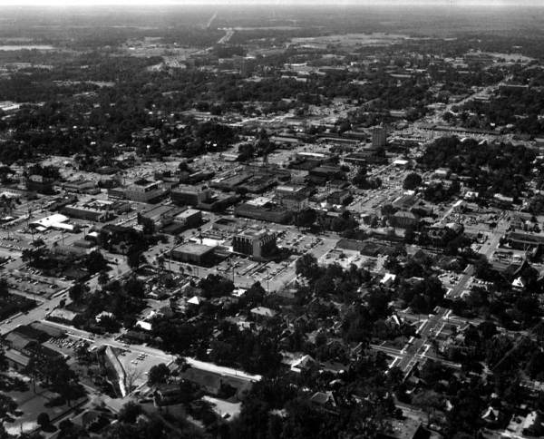 Aerial view of Gainesville.