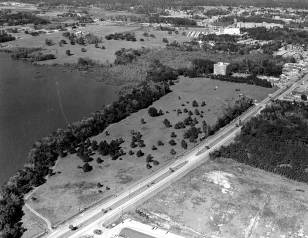 Aerial view of Gainesville.