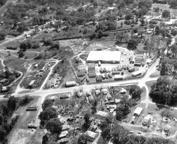 Aerial view of Gainesville.