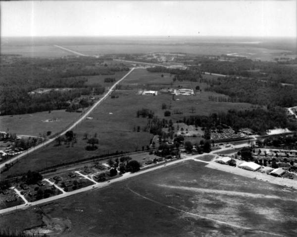 Aerial view of Gainesville.