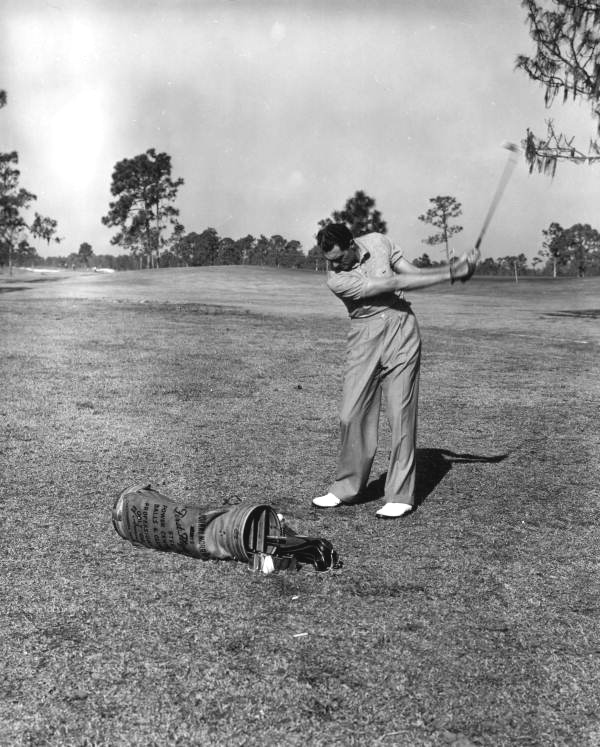Unidentified golfer takes part in a tournament - Sarasota, Florida .