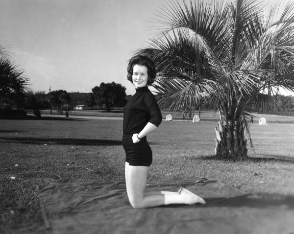 Fairfax Smathers exercising at Florida State University.