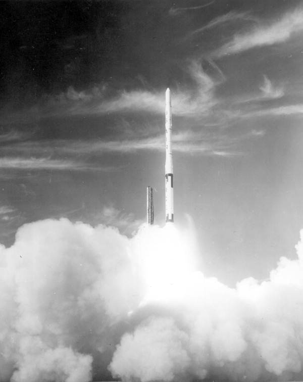 Launching a missile - Cape Canaveral, Florida