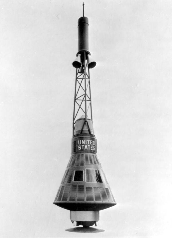 View of the Mercury capsule