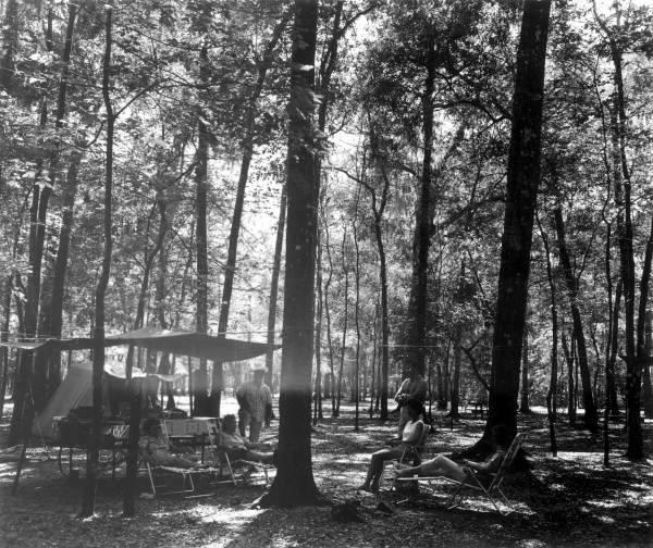 Unidentified people camping at Suwannee River State Park - Suwannee County, Florida