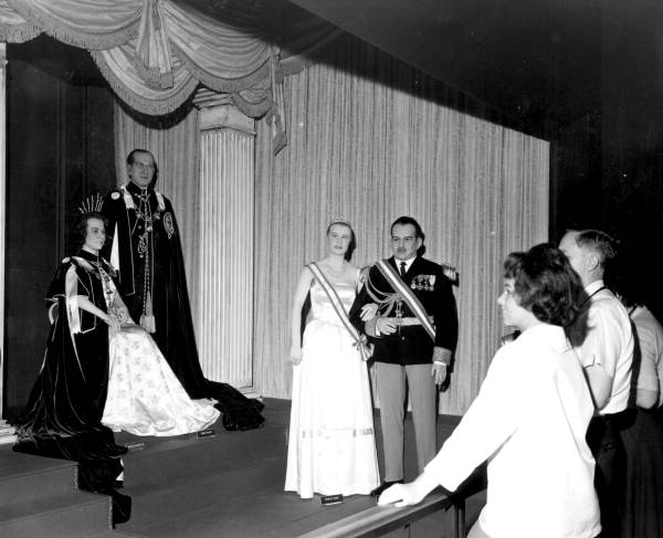 Visitors viewing the historical figures displayed at the London Wax Museum - Saint Petersburg Beach, Florida