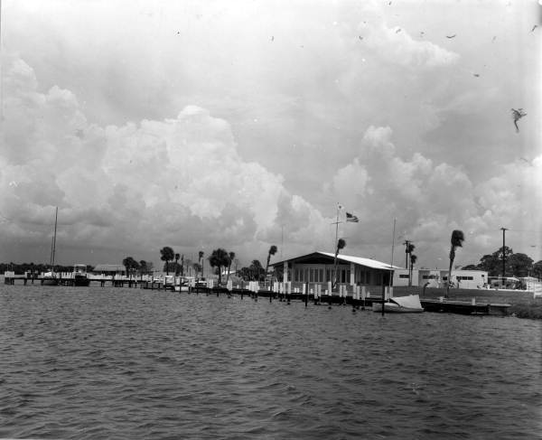 Yachts at the dock - Eau Gallie, Florida .