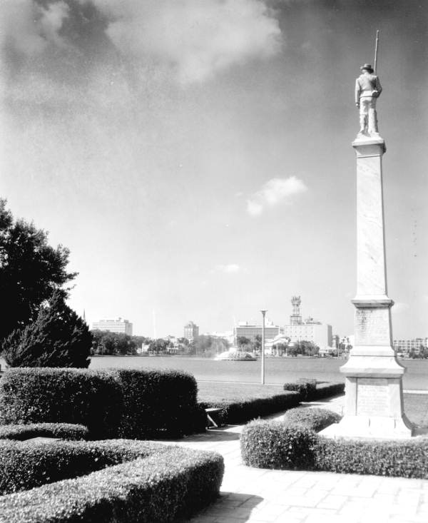 Large monument in Lake Eola Park - Orlando, Florida.