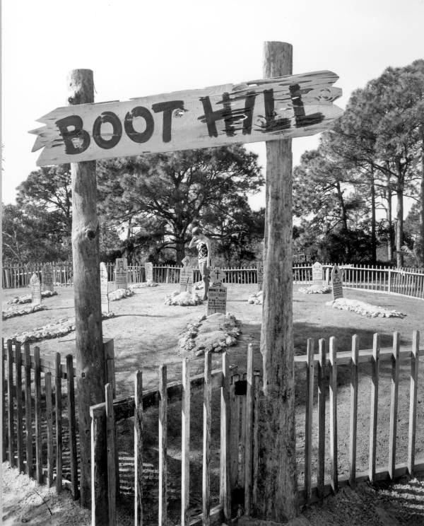 View of Floridaland's "Boot Hill" attraction - Osprey, Florida