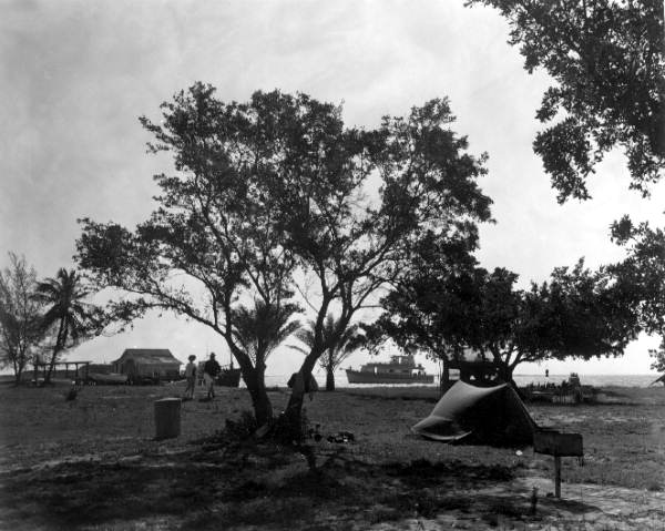 Campers near the water - Monroe County, Florida