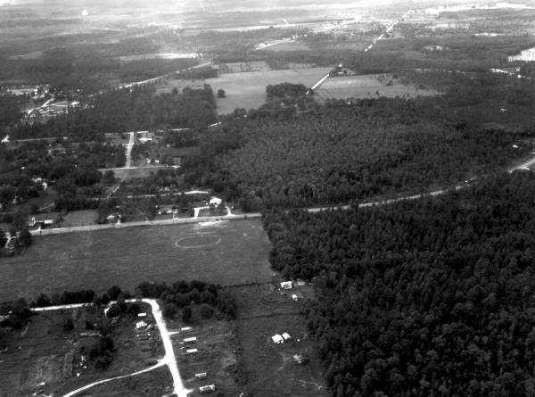 Aerial view of industrial site - Wewahitchka, Florida