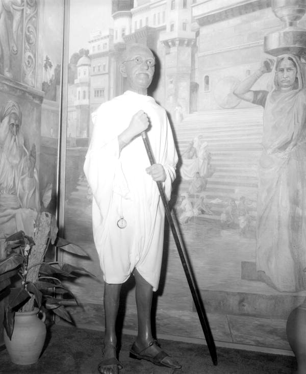 Mahatma Gandhi on display at Potter's Wax Museum - Saint Augustine, Florida