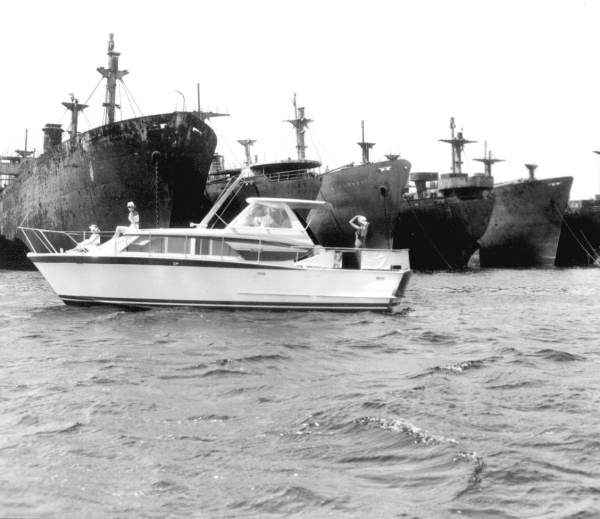 Several tankers docked at a Panama City harbor.