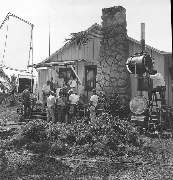 Filming of TV series "Gentle Ben" - Miami, Florida.