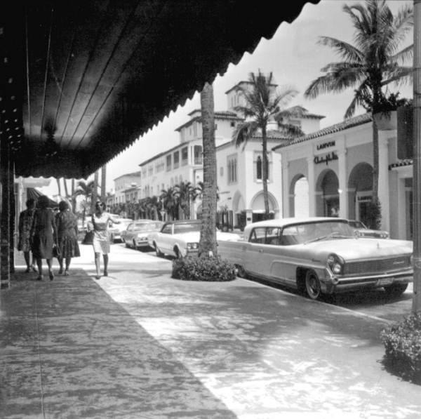 Shopping along Worth Avenue - Palm Beach, Florida.