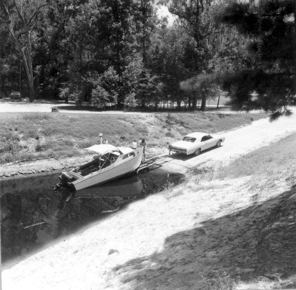 People with their boat at Suwannee River State Park - Suwannee County, Florida.