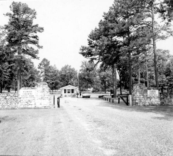Entrance to Florida Caverns State Park - Marianna, Florida.