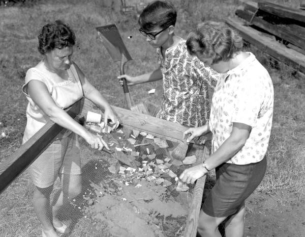 Excavation at the Tivoli House site - Pensacola, Florida.