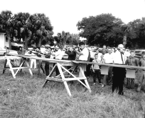 Rifle shooting at the Florida Seafood Festival - Apalachicola, Florida