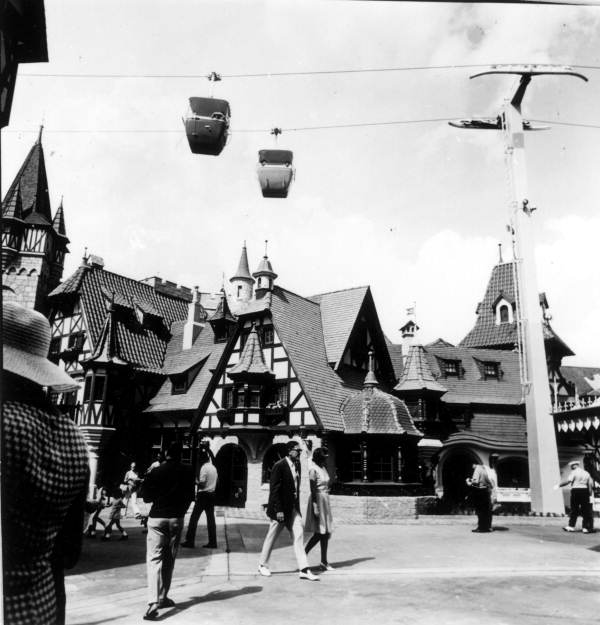 View of tourists at Disney World - Orlando, Florida.
