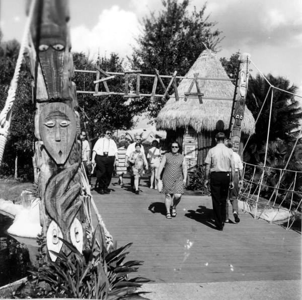 Entrance to Boma attraction at Busch Gardens - Tampa, Florida.