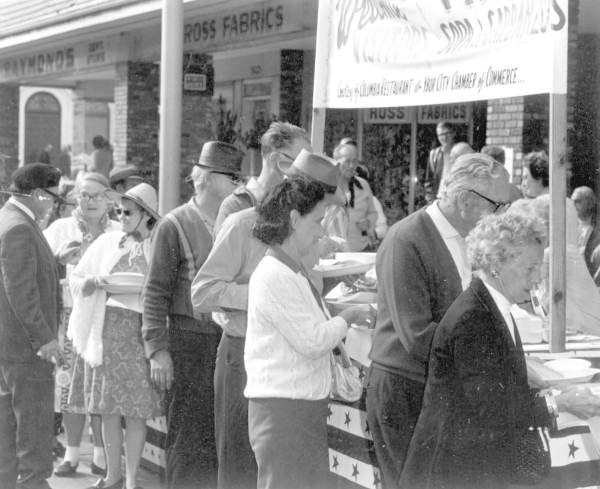 Feeding line at a festival in Ybor City - Tampa, Florida.