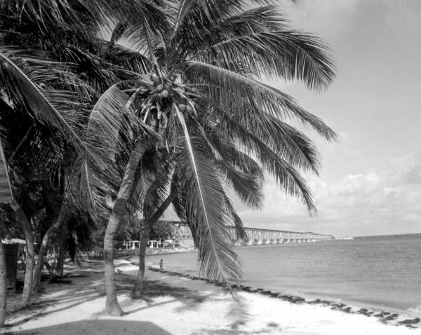 View of beach area at the Bahia Honda State Park - Monroe County, Florida