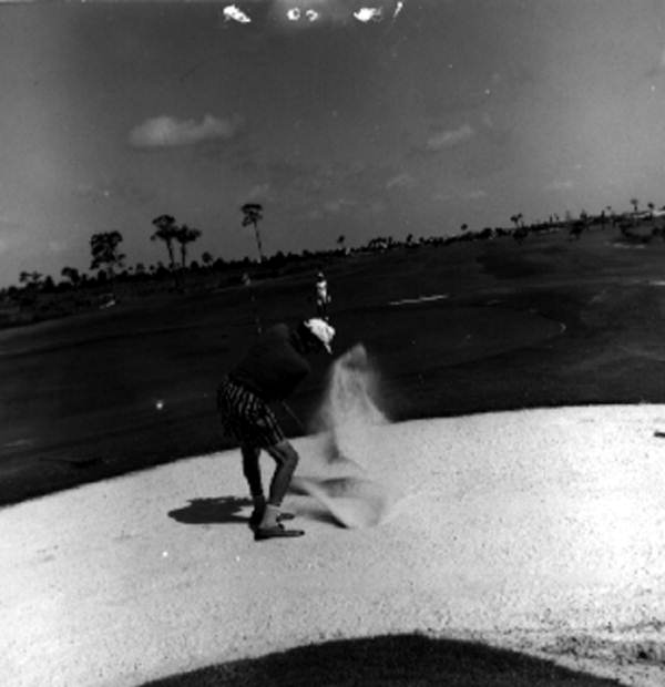 View of a golfer on the golf course - Punta Gorda, Florida