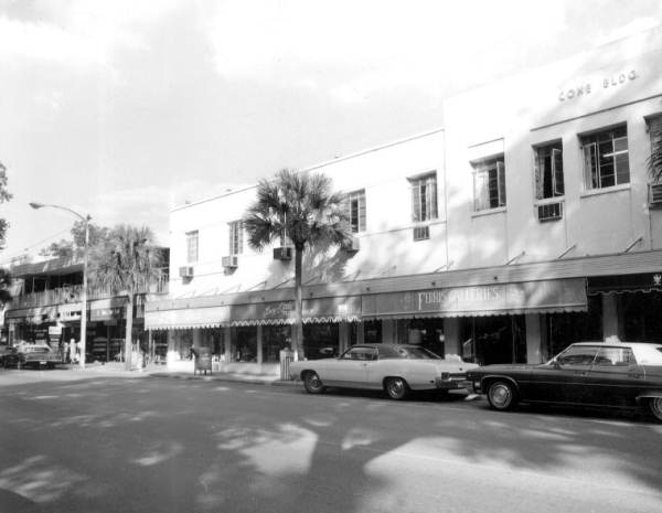 Storefronts along Park Avenue - Winter Park, Florida