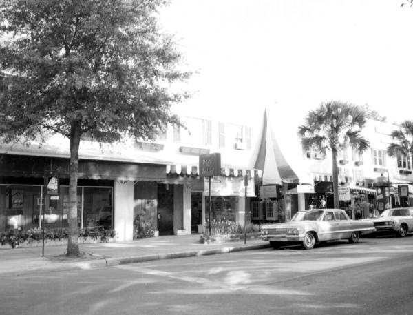 Storefronts along Park Avenue - Winter Park, Florida