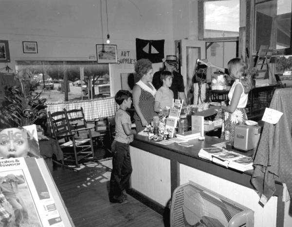 Customers in the Cedar Key Country Store - Cedar Key, Florida