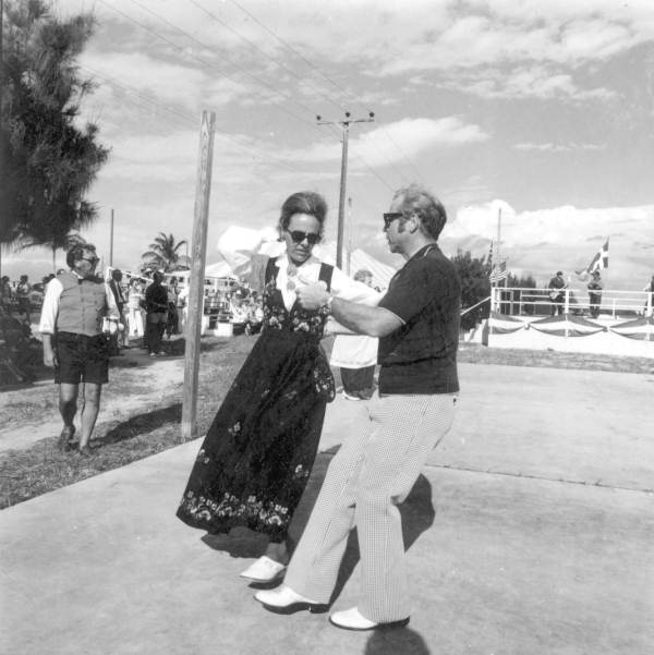 Costumed participant of the Leif Erickson Day Festival
