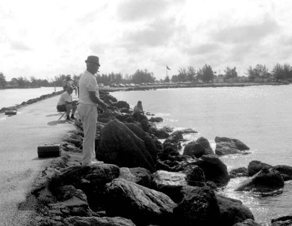 Fishing from the jetties - Venice, Florida