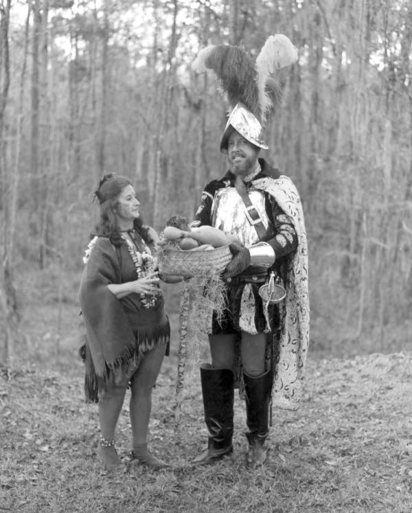 Reenactment of The First Christmas in what would become the United States - Tallahassee, Florida.