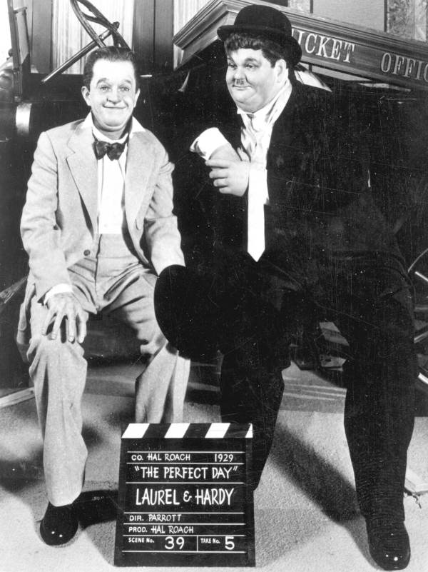 Laurel and Hardy exhibit at the Stars Hall of Fame - Orlando, Florida.