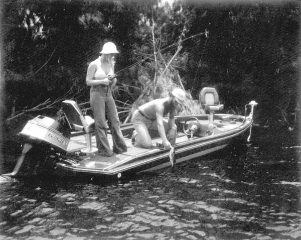 Bass fishing in Lake Okeechobee