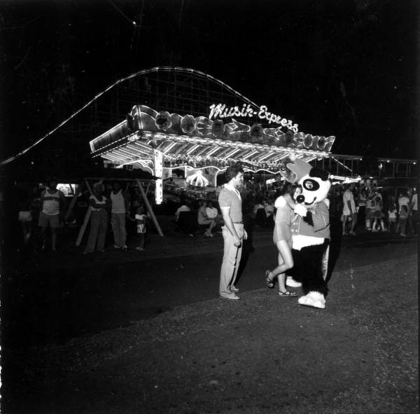 View of the amusement park at night - Panama City, Florida