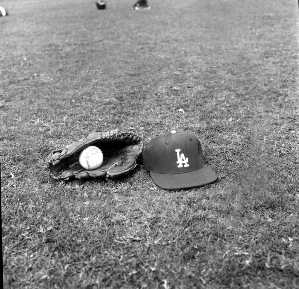 Baseball cap and mitt - Vero Beach, Florida