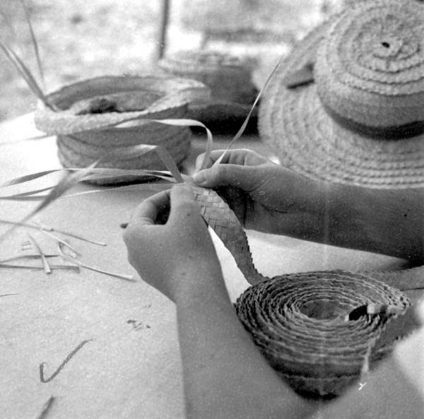 Hand weaving at the Florida Folk Festival - White Springs, Florida