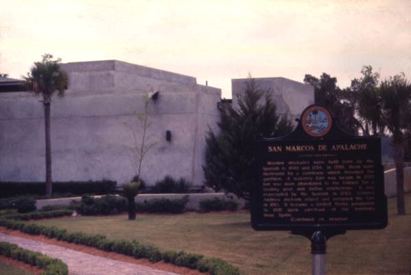 Museum building at San Marcos de Apalache Historic State Park - Saint Marks, Florida..