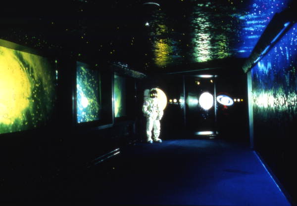 Interior view of the Kennedy Space Center visitor complex.